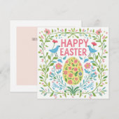 Grußkarte "Happy Oaster" Einladung (Vorne/Hinten)