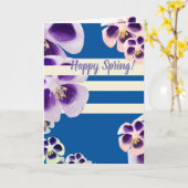 Grußkarte "Happy Spring Floral" Karte (Gelbe Blume)