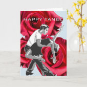 Grußkarte "HAPPY TANGO" Karte (Gelbe Blume)