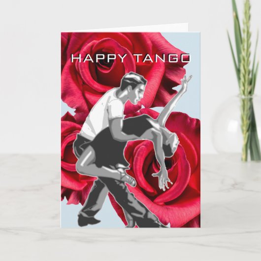Grußkarte "HAPPY TANGO" Karte (Vorderseite)