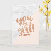 Grußkarte Herzlichen Glückwunsch Eigenes Unternehm Karte (Gelbe Blume)