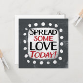 Grußkarte heute etwas Liebe verbreiten Karte (Vorderseite/Rückseite Beispiel)