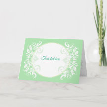 Grußkarte, Hochzeitseinladung, Blumenornament