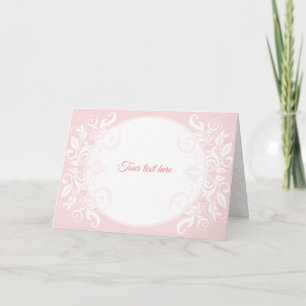 Grußkarte, Hochzeitseinladung, rosa, floral, Einladung