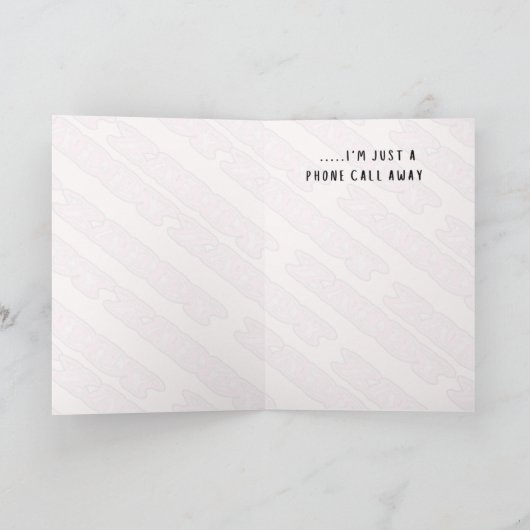 Grußkarte im Gefängnis - nur ein Anruf weg Dankeskarte (Innenseite)