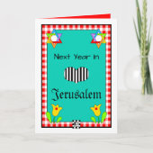 Grußkarte im nächsten Jahr in Jerusalem Karte (Vorderseite)