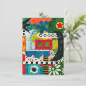 Grußkarte im Stadtzentrum Karte (Stehend Vorderseite)