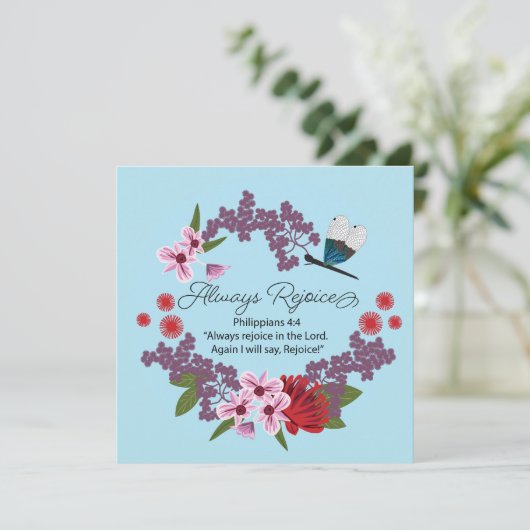 Grußkarte immer freuen (Stehend Vorderseite)