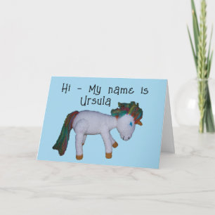 Grußkarte  - Inspirierendes Einhorn Dankeskarte