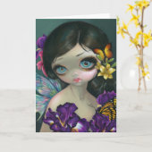 Grußkarte "Iris-Verzauberung" Karte (Gelbe Blume)