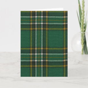 Grußkarte Irish National Tartan Print Karte