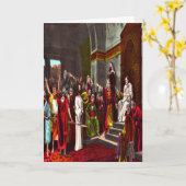 Grußkarte Jesus und Pilate Karte (Gelbe Blume)