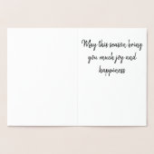 Grußkarte - Joyful Foil Stars Folienkarte (Innenseite)