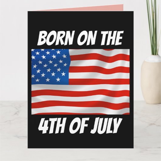 Grußkarte JULI BIRTHDAY Karte (Vorderseite)