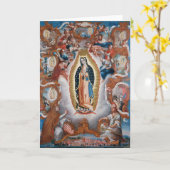 Grußkarte "Jungfrau Guadalupe" Karte (Gelbe Blume)