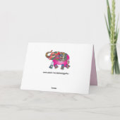 Grußkarte Karte (Rückseite)