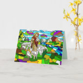 Grußkarte Karte (Gelbe Blume)