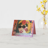 Grußkarte Karte (Gelbe Blume)