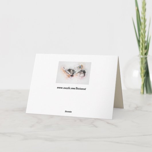 Grußkarte Karte (Rückseite)