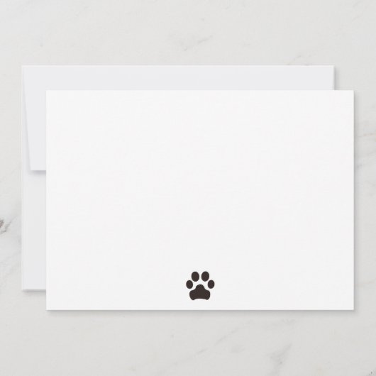 Grußkarte Karte (Rückseite)