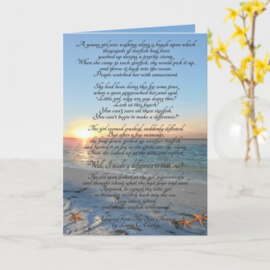 Grußkarte Karte (Gelbe Blume)