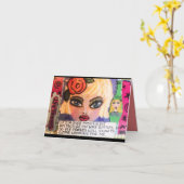 Grußkarte Karte (Gelbe Blume)