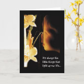 Grußkarte Karte (Gelbe Blume)