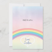 Grußkarte Karte (Rückseite)