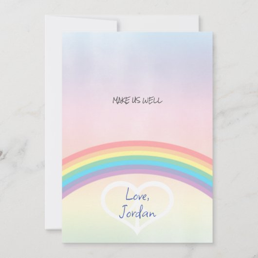 Grußkarte Karte (Rückseite)