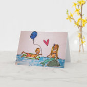 Grußkarte Karte (Gelbe Blume)