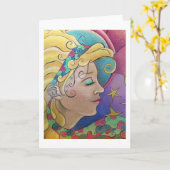 Grußkarte Karte (Gelbe Blume)