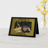 Grußkarte Karte (Gelbe Blume)