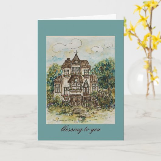 Grußkarte Karte (Gelbe Blume)