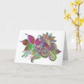 Grusskarte Karte (Gelbe Blume)