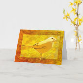 Grußkarte Karte (Gelbe Blume)