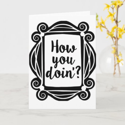 Grußkarte Karte (Gelbe Blume)