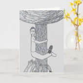 Grußkarte Karte (Gelbe Blume)