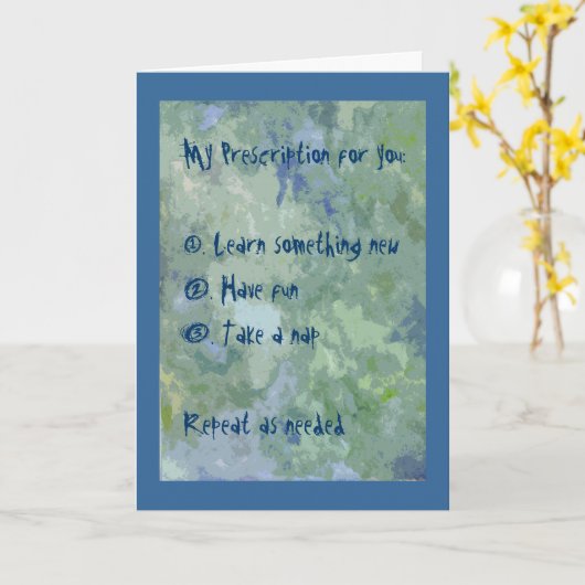 Grußkarte Karte (Gelbe Blume)