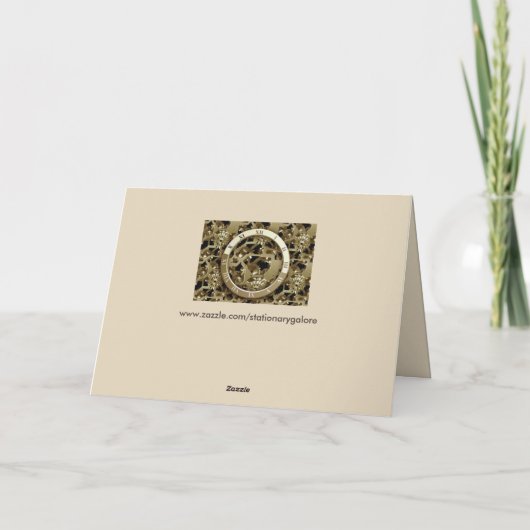 Grußkarte Karte (Rückseite)