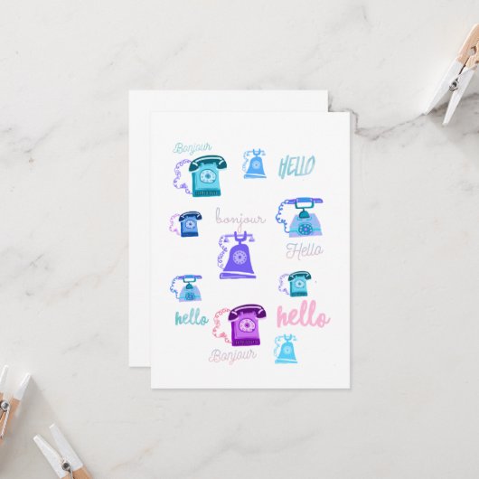 Grußkarte Karte (Vorderseite/Rückseite Beispiel)