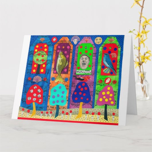 Grußkarte Karte (Gelbe Blume)