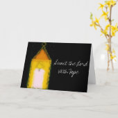 Grußkarte Karte (Gelbe Blume)