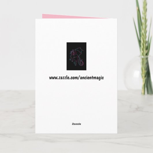 Grußkarte Karte (Rückseite)