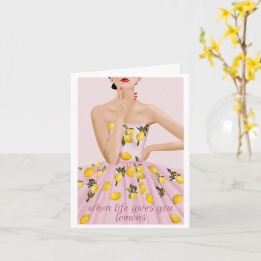 Grußkarte Karte (Gelbe Blume)