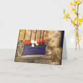 Grußkarte (Katze) Karte (Gelbe Blume)