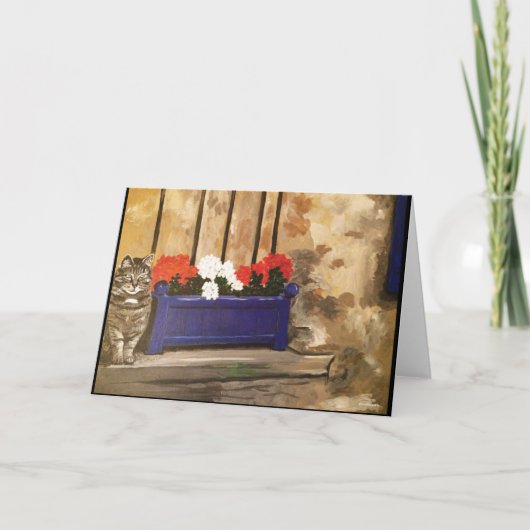 Grußkarte (Katze) Karte (Vorderseite)