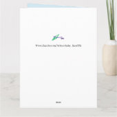 Grußkarte : Kindergeburtstag Frosch Karte (Rückseite)