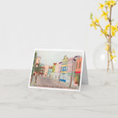 Grußkarte "King Street, Charleston, SC" Karte (Gelbe Blume)