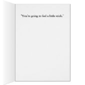 Grußkarte "Kleiner Stick" (Innen (Rechts))