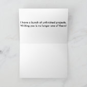 Grußkarte knettieren, Grußkarte Karte (Innenseite)